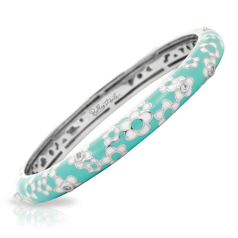Aqua Daisies Bangle