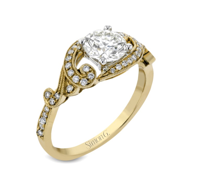 Diamond Scroll Ring